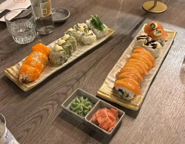 Sushi op tafel